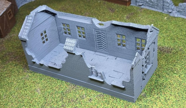 Destroyed house