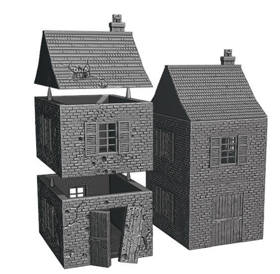28mm small Normandy house