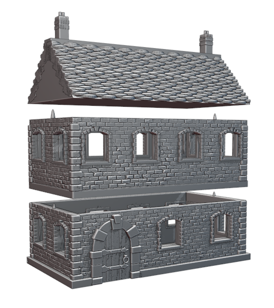 28MM typical Normandy house