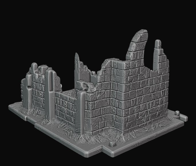 Small destroyed church