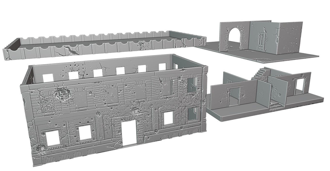 Destroyed playable soviet building