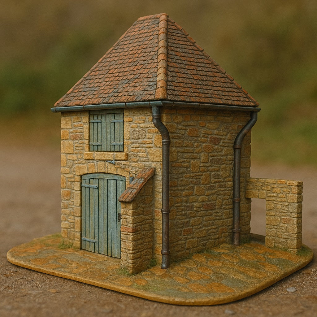 House with french resistance writing