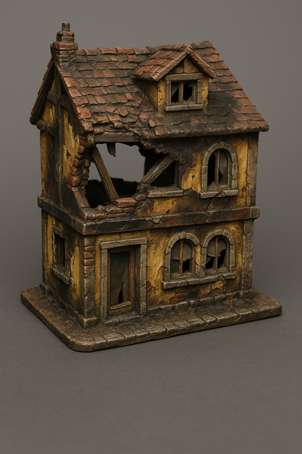 Two floors destroyed build