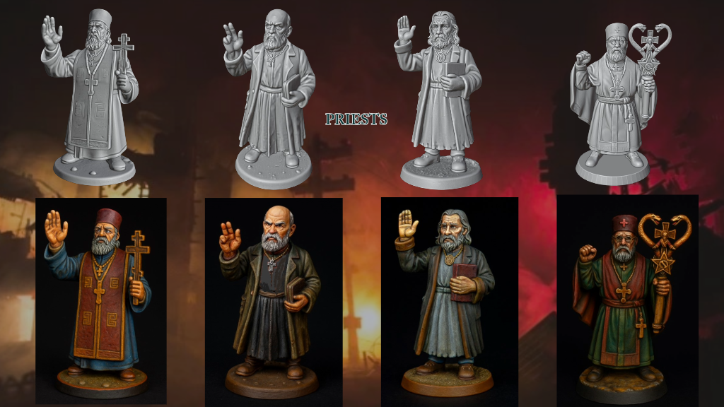 28mm Orthodox priests