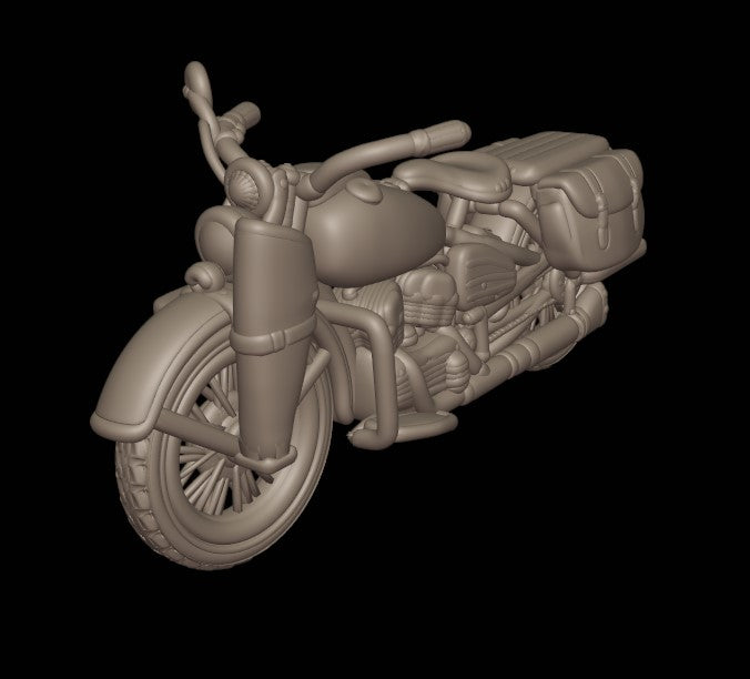 28mm US army motorbike
