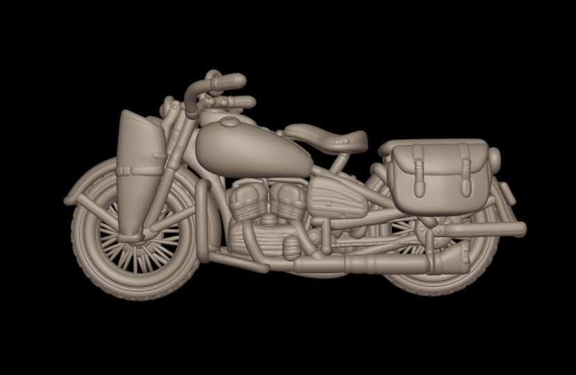 28mm US army motorbike