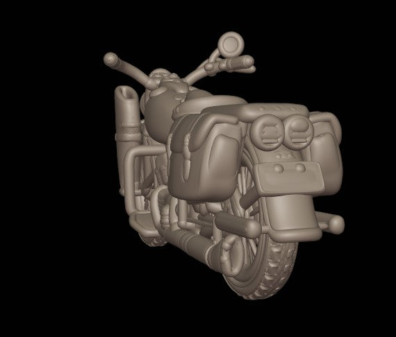 28mm US army motorbike