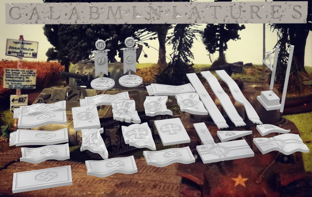 WW2 GERMAN FLAGS and BANNERS