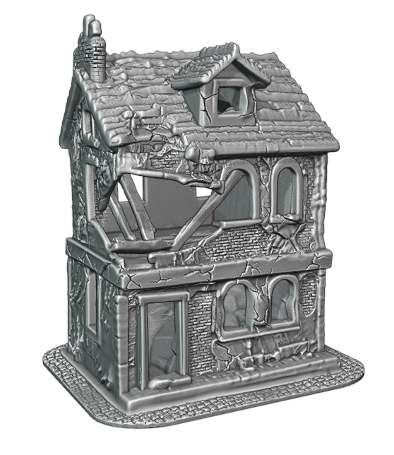 Two floors destroyed build