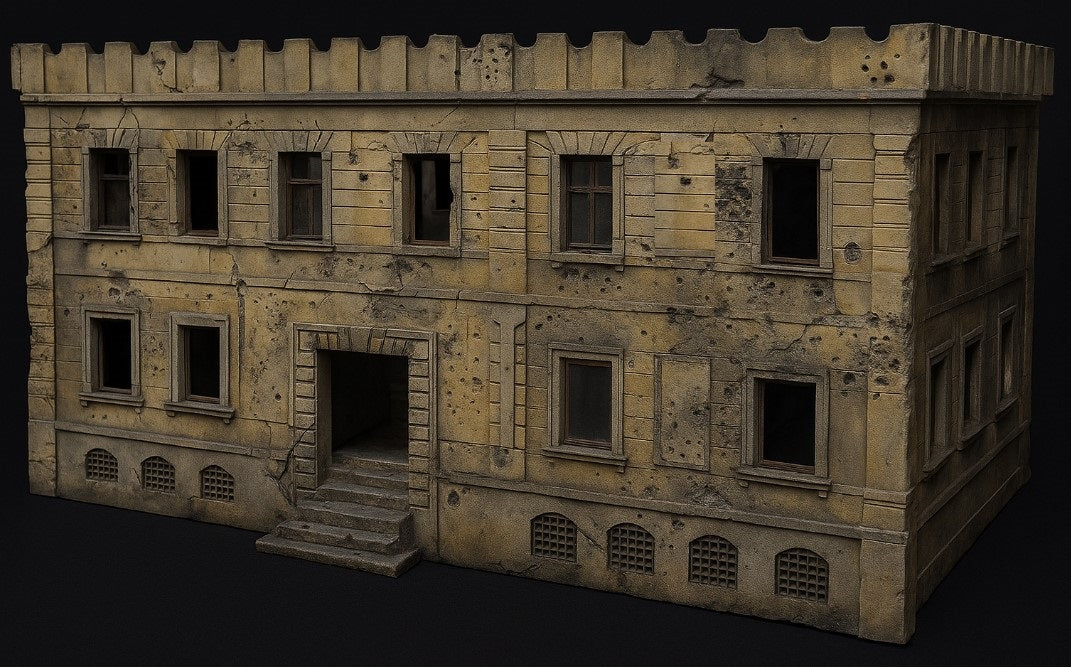 Destroyed playable soviet building