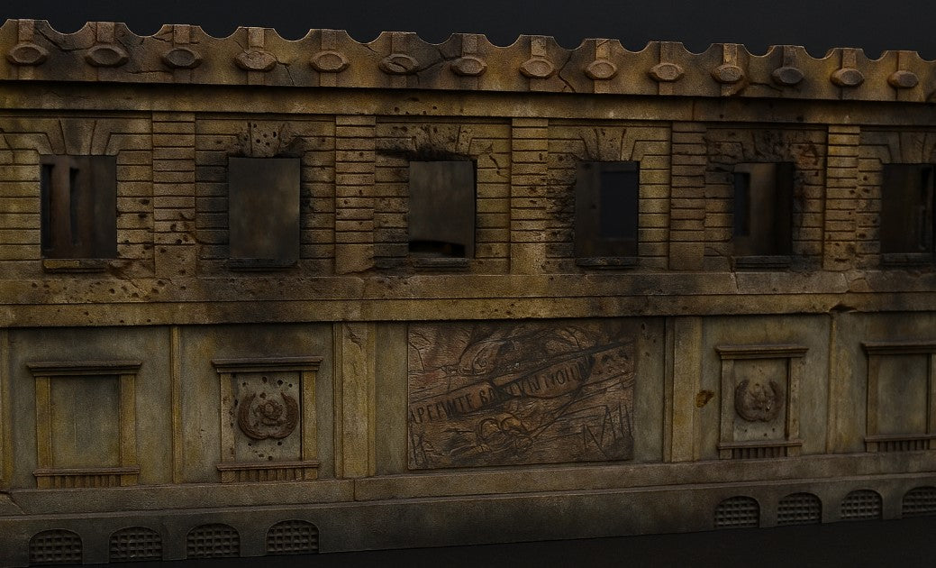 Destroyed playable soviet building