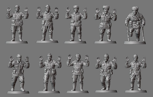 28MM Soviet surrendering soldiers