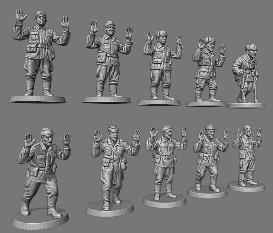 28MM Soviet surrendering soldiers