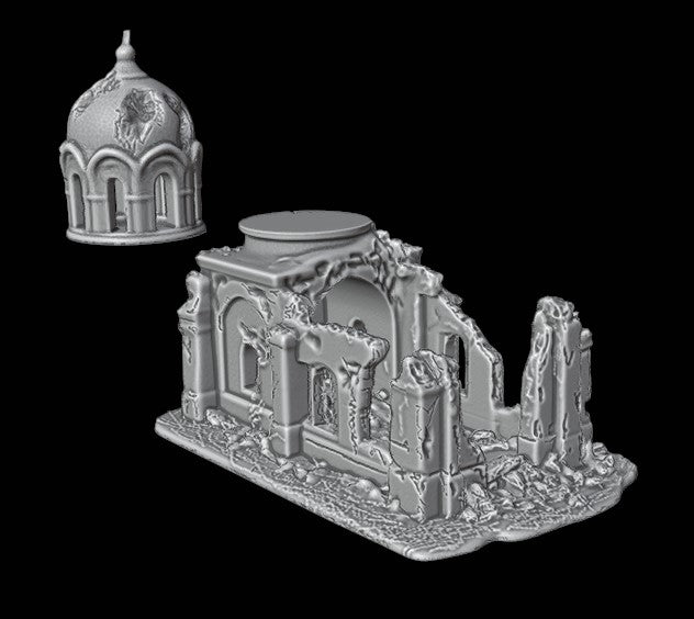 28mm destroyed Orthodox church