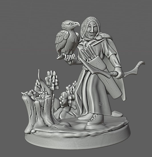 HUMAN HUNTER WITH EAGLE