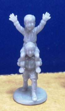 TWO COUPLES OF CHILDRENS PLAYING