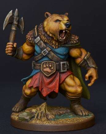 MONSTER BEAR WARRIOR WITH AXE