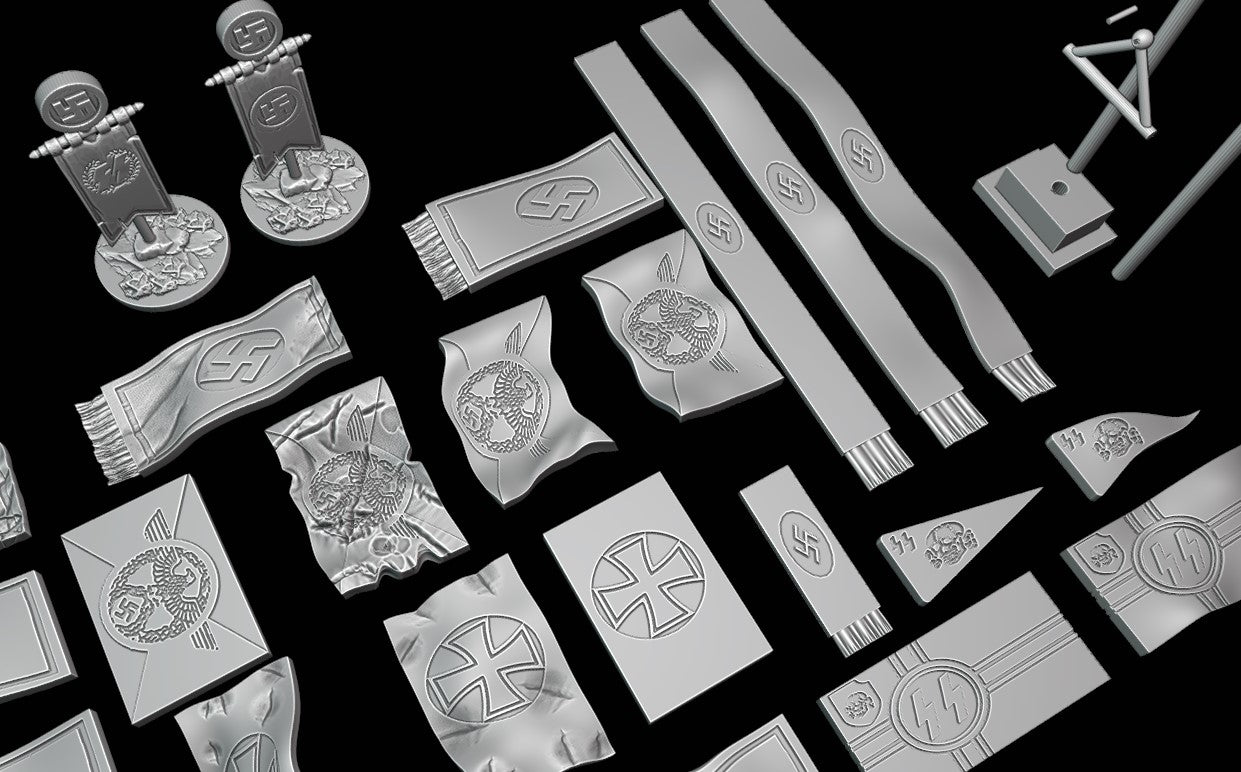 WW2 GERMAN FLAGS and BANNERS