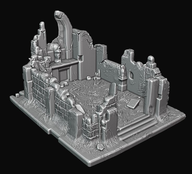 Small destroyed church