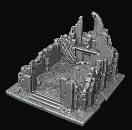 Small destroyed church