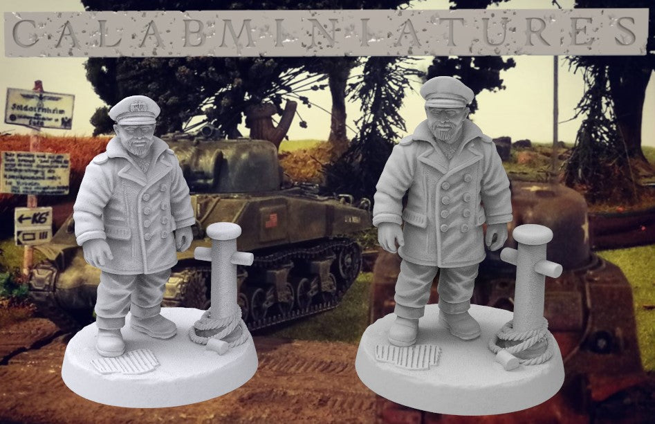 28mm Boat commander two versions