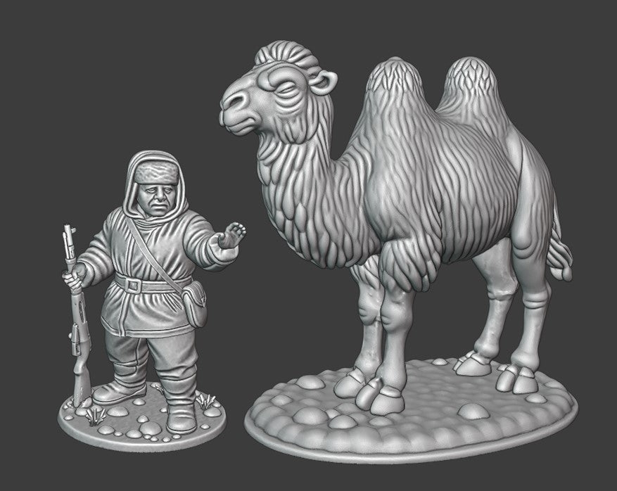 28mm Soviet sniper and dromedary