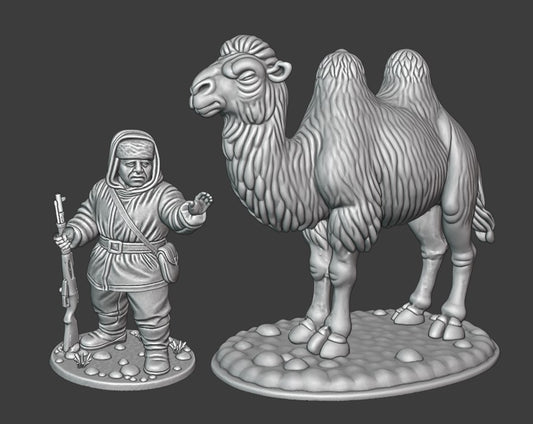 28mm Soviet sniper and dromedary