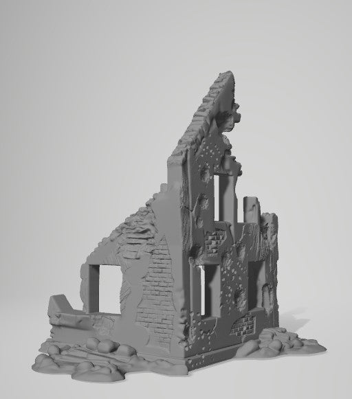 Destroyed wall